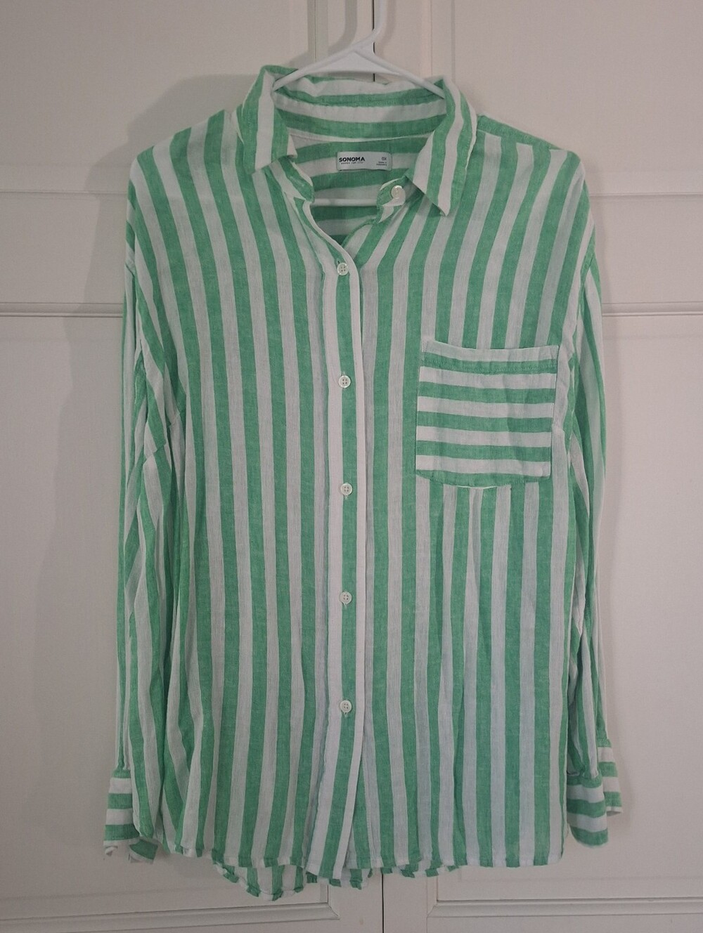 Sonoma button down striped shirt